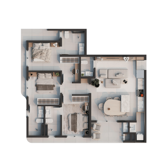 Apto 204 - Treviso - Condomínio Residencial e Comercial