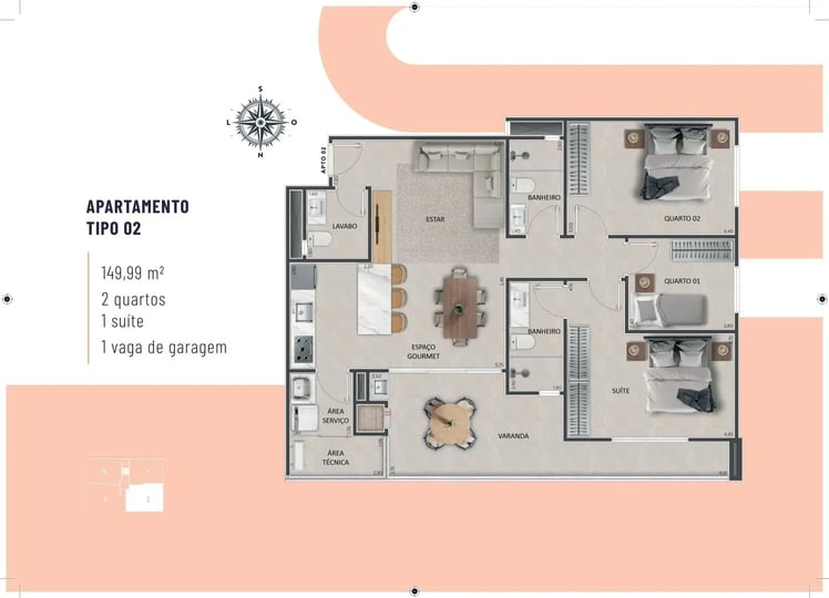 🌿 Apartamentos TIPO 2 – JAZZ RESIDENCIAL - Um empreendimento Costa Nobre