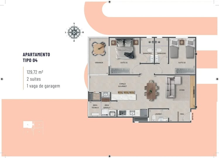 🌿 Apartamentos TIPO 4 – JAZZ RESIDENCIAL - Um empreendimento Costa Nobre