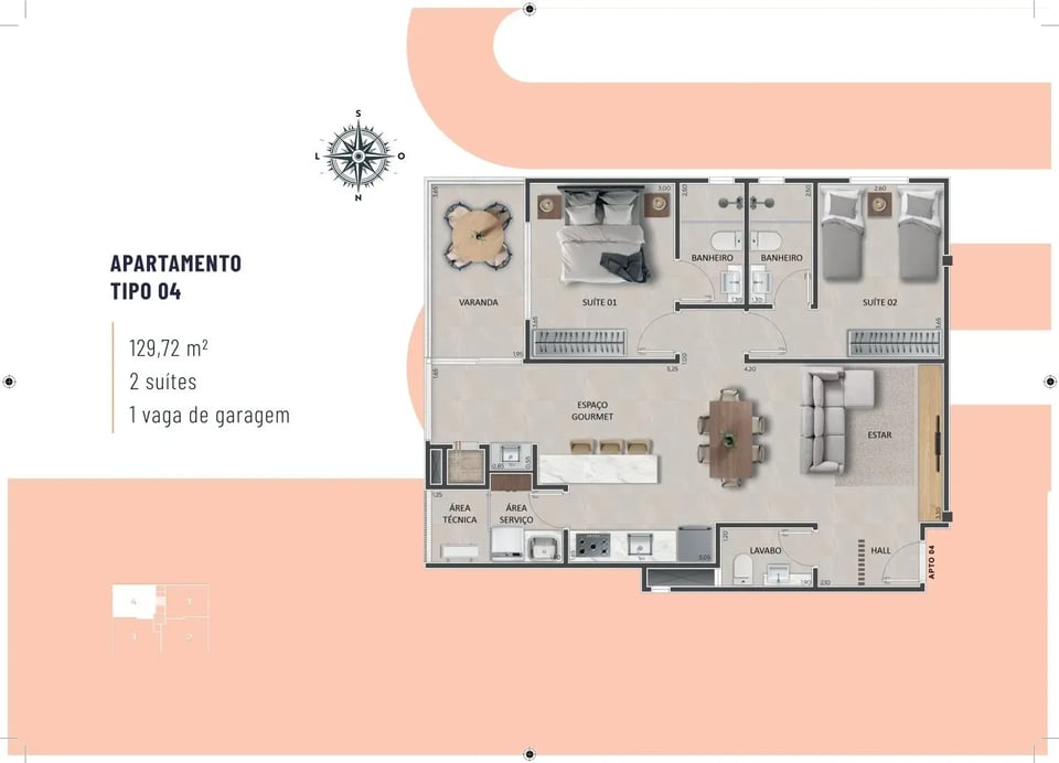 🌿 Apartamentos TIPO 4 – JAZZ RESIDENCIAL - Um empreendimento Costa Nobre
