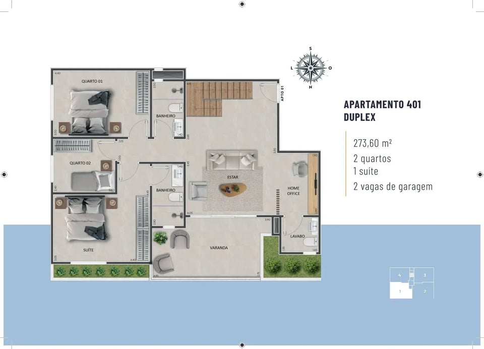 🌟 Apartamentos 401 Duplex - JAZZ RESIDENCIAL - Um empreendimento Costa Nobre