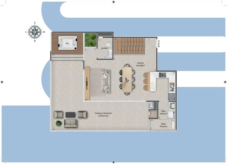 🌟 Apartamentos 401 Duplex - JAZZ RESIDENCIAL - Um empreendimento Costa Nobre