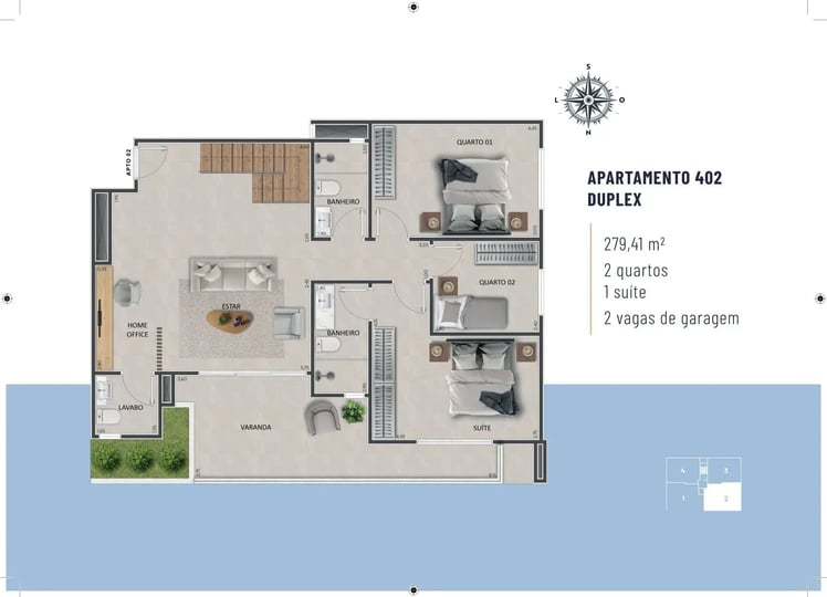 🌟 Apartamentos 402 Duplex - JAZZ RESIDENCIAL - Um empreendimento Costa Nobre