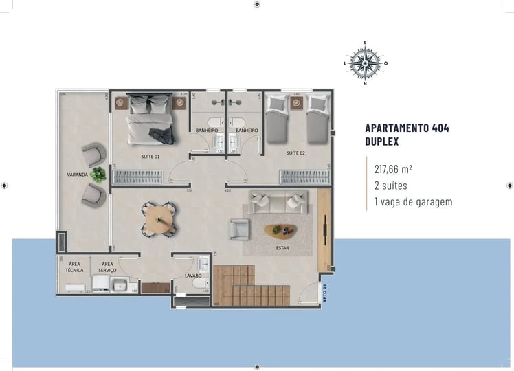 🌟 Apartamentos 404 Duplex - JAZZ RESIDENCIAL - Um empreendimento Costa Nobre