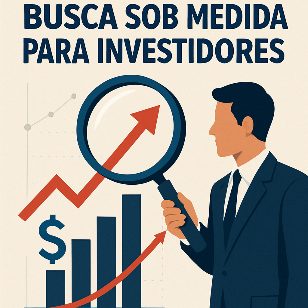 Busca sob medida para investidores
